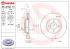 BREMBO Brzdový kotúč 09676610