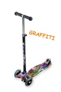 Trojkolesová kolobežka LAUBR Maxi Graffiti