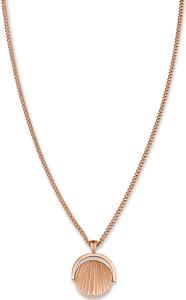 Rosefield Ružovo pozlátený náhrdelník s mušľou Toccombo JTNCRG-J449