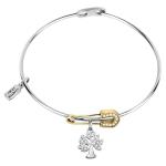 La Petite Story Pevný oceľový náramok s prívesky Family LPS05ASF10