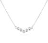 Beneto Jedinečný strieborný náhrdelník so zirkónmi AGS1209 / 47L