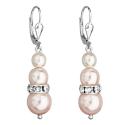 Evolution Group Pôvabné perličkové náušnice s kryštálmi 31150.3