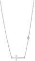 Lotus Silver Dizajnový strieborný náhrdelník s krížikom a čírym zirkónom LP1918-1 / 1