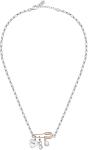 La Petite Story Moderné oceľový náhrdelník s príveskami Love LPS10ASD01