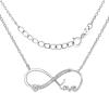 Silvego Strieborný náhrdelník Nekonečná láska Infinity JJJN0243