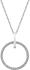 Hot Diamonds Strieborný náhrdelník s pravým diamantom Flora DP718 (retiazka, prívesok)