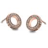 Hot Diamonds Strieborné náušnice Hot Diamonds Emozioni Saturno Rose Gold DE409