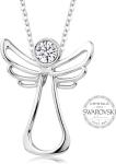 Levien Náhrdelník s čírym kryštálom Guardian Angel