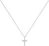 Engelsrufer Strieborný náhrdelník Krížik so zirkónmi ERN-LILCROSS-ZI