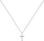 Engelsrufer Strieborný náhrdelník Krížik so zirkónmi ERN-LILCROSS-ZI