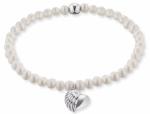Engelsrufer Perlový náramok Srdce s anjelským krídlom ERB-HEARTWINGPE