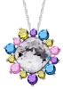 Preciosa Pestrofarebný náhrdelník Flower 5240 70 (retiazka, prívesok)