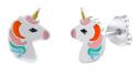 Silvego Strieborné náušnice kôstky Jednorožec Eiva JJJ1659E
