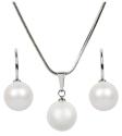 Levien Súprava náhrdelníka a náušníc Pearl Pearlescent White SET-041