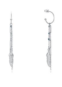 Viceroy Štýlové oceľové náušnice kruhy 2v1 Kiss 75308E01000