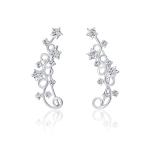 JwL Luxury Pearls Nádherné pozdĺžne náušnice s kryštálmi JL0611