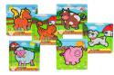 Teddies Mini drevené 9 dielov Moje prvé zvieratká pre najmenších 15x15x0