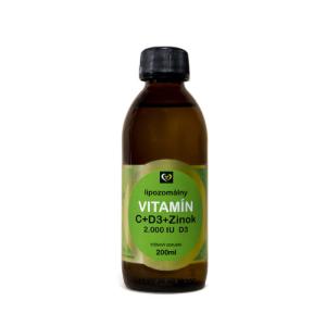 ZDRAVÝ SVET Lipozomálny vitamín C + D3 + zinok 200 ml