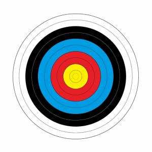 Yate Papierový terč Yate priemer 40 cm 10 ks