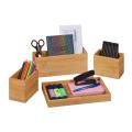 Set bambusových organizérov na stôl RD2153