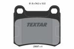 TEXTAR Sada brzdových platničiek kotúčovej brzdy 2068703