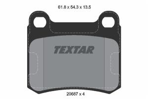 TEXTAR Sada brzdových platničiek kotúčovej brzdy 2068703
