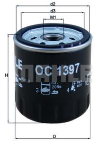 MAHLE ORIGINAL Olejový filter OC1397