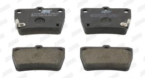 JURID Sada brzdových platničiek kotúčovej brzdy 572488J