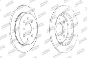 JURID Brzdový kotúč 562851JC