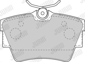 JURID Sada brzdových platničiek kotúčovej brzdy 573059J
