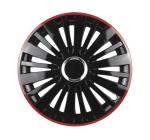 Puklica FALCON 14" čierna s červeným okrajom