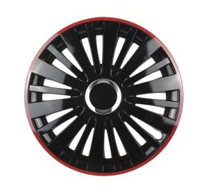 Puklica FALCON 14" čierna s červeným okrajom