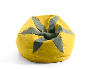 DREVONA31 Nepremokavý sedací vak LORE FLORA A110 žltý