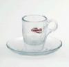 Šálka s podšálkou Trombetta espresso sklo