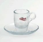 Šálka s podšálkou Trombetta espresso sklo