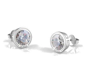 Guess Luxusné oceľové náušnice kôstky Daktari JUBE01361JWRHT/U