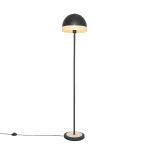 Orientálna stojaca lampa čierna s ratanom 30 cm - Magna Rattan