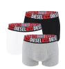 DIESEL - boxerky 3PACK cotton stretch black, white, gray