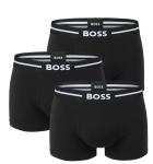 BOSS - boxerky 3PACK cotton stretch BOLD black - limitovaná fashion edícia (HUGO BOSS)