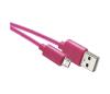 USB kábel USB 2.0 A konektor/USB B micro konektor ružová