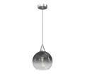 Luster na lanku MONTE 1xE27/60W/230V pr. 20 cm matný chróm