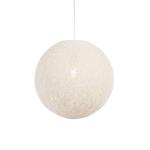 Vidiecka závesná lampa biela 45 cm - Corda