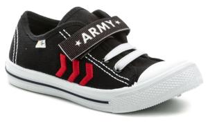 3F detské čierne tenisky ARMY 4BS8-5 EUR 35