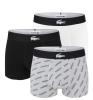 LACOSTE - boxerky 3PACK iconic cotton stretch Lacoste logo