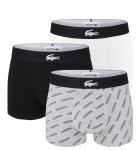 LACOSTE - boxerky 3PACK iconic cotton stretch Lacoste logo