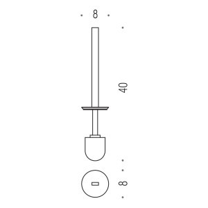 CB - FOREVER B2958 - Náhradná WC kefa