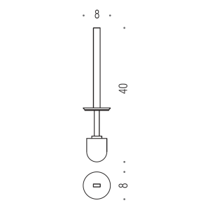 CB - OVER B7058 - Náhradná WC kefa