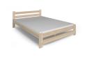 Expedo Posteľ z masívu HEUREKA + sendvičový matrac MORAVIA + rošt ZADARMO, 140x200, prírodný-lak