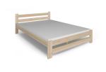 Expedo Posteľ z masívu HEUREKA + sendvičový matrac MORAVIA + rošt ZADARMO, 140x200, prírodný-lak