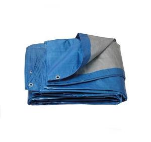 LEVIOR Zakrývacia plachta okrúhla 120g/m² 6 6,5 m modrá/strieborná